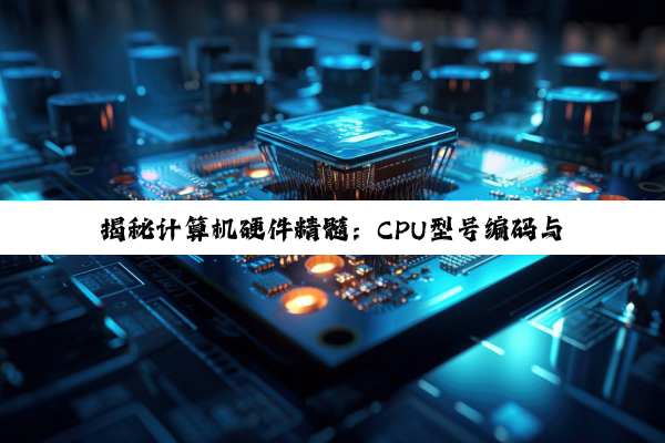 揭秘计算机硬件精髓：CPU型号编码与金士顿内存编号的深度剖析